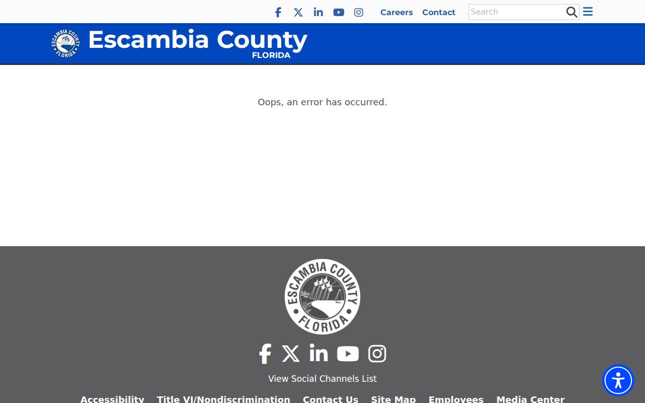 Escambia County residents directory public records request